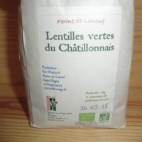 Lentilles vertes du Châtillonnais