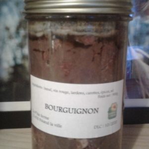 Bœuf bourguignon bocal