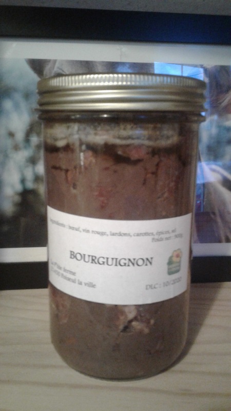 Bœuf bourguignon bocal