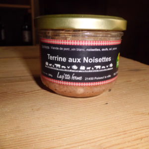 Terrine aux noisettes bocal